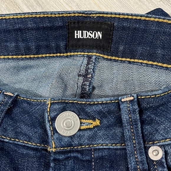 Hudson Bacara Crop Straight Cuffed Jeans Size 24 - Picture 7 of 12